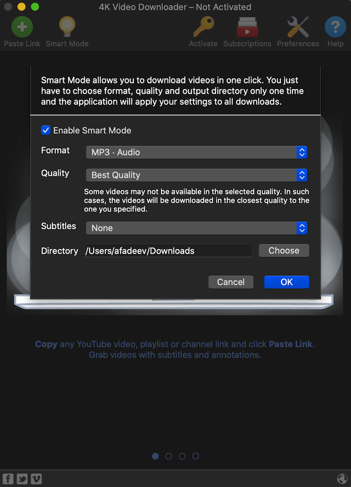 4k video downloader not activated